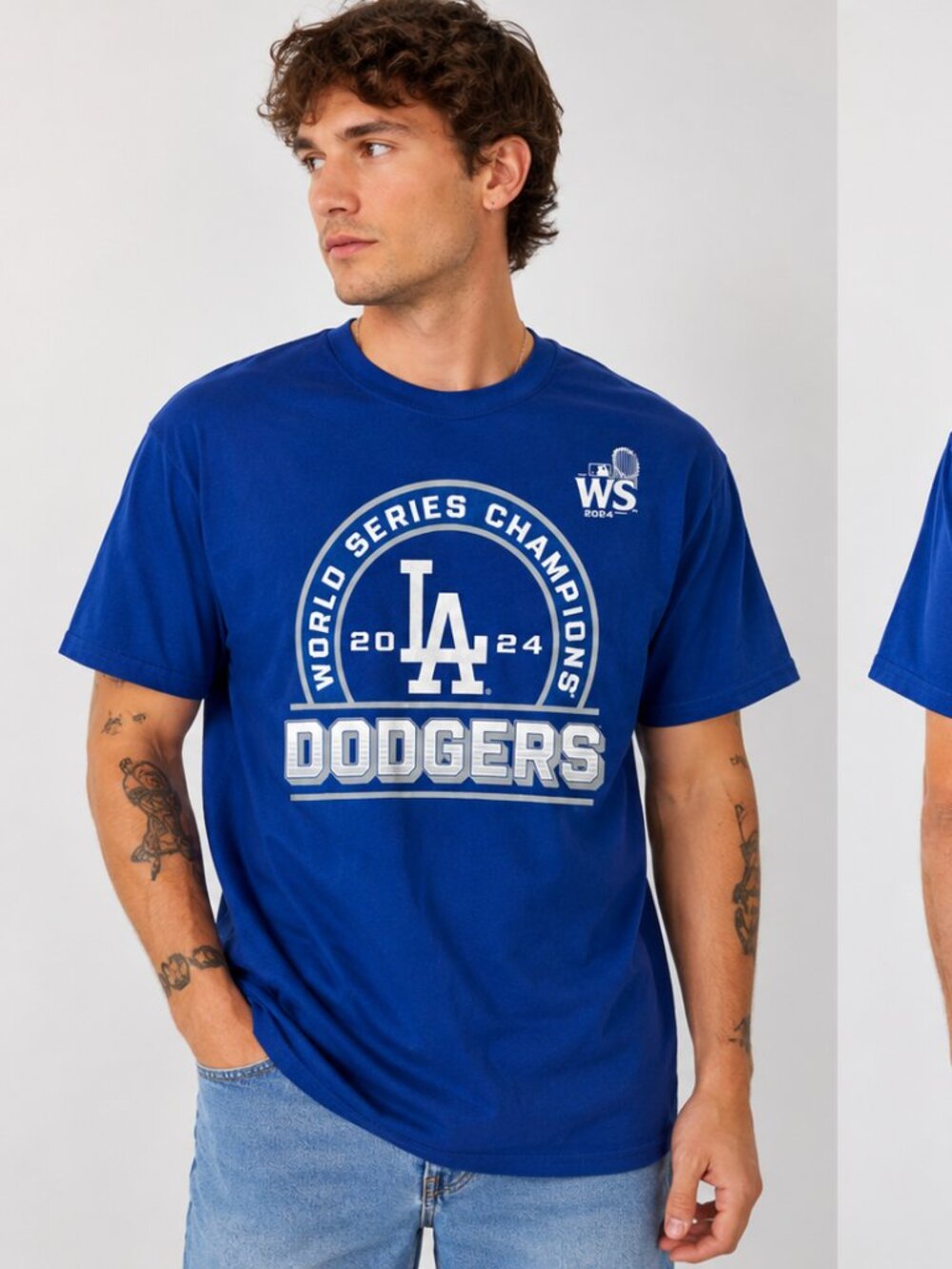 Fanatics Los Angeles Dodgers 2024 World Series Champions T-Shirt Men's 2XL Blue